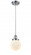 Beacon - 1 Light - 6 inch - Polished Chrome - Cord hung - Mini Pendant (3442|916-1P-PC-G201-6)