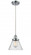 Cone - 1 Light - 8 inch - Polished Chrome - Cord hung - Mini Pendant (3442|916-1P-PC-G44)