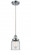 Bell - 1 Light - 5 inch - Polished Chrome - Cord hung - Mini Pendant (3442|916-1P-PC-G52)