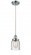 Bell - 1 Light - 5 inch - Polished Chrome - Cord hung - Mini Pendant (3442|916-1P-PC-G54)