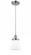 Cone - 1 Light - 6 inch - Polished Chrome - Cord hung - Mini Pendant (3442|916-1P-PC-G61-LED)