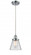 Cone - 1 Light - 6 inch - Polished Chrome - Cord hung - Mini Pendant (3442|916-1P-PC-G62)