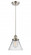 Cone - 1 Light - 8 inch - Brushed Satin Nickel - Cord hung - Mini Pendant (3442|916-1P-SN-G42)