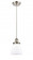 Cone - 1 Light - 6 inch - Brushed Satin Nickel - Cord hung - Mini Pendant (3442|916-1P-SN-G61)