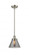 Cone - 1 Light - 8 inch - Brushed Satin Nickel - Mini Pendant (3442|916-1S-SN-G43)