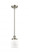 Bell - 1 Light - 5 inch - Brushed Satin Nickel - Mini Pendant (3442|916-1S-SN-G51)