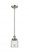 Bell - 1 Light - 5 inch - Brushed Satin Nickel - Mini Pendant (3442|916-1S-SN-G52-LED)