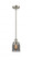 Bell - 1 Light - 5 inch - Brushed Satin Nickel - Mini Pendant (3442|916-1S-SN-G53)