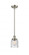 Bell - 1 Light - 5 inch - Brushed Satin Nickel - Mini Pendant (3442|916-1S-SN-G54)