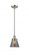 Cone - 1 Light - 6 inch - Brushed Satin Nickel - Mini Pendant (3442|916-1S-SN-G63)