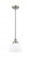 Bell - 1 Light - 8 inch - Brushed Satin Nickel - Mini Pendant (3442|916-1S-SN-G71-LED)