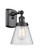 Cone - 1 Light - 6 inch - Matte Black - Sconce (3442|916-1W-BK-G64-LED)
