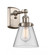 Cone - 1 Light - 6 inch - Brushed Satin Nickel - Sconce (3442|916-1W-SN-G62)