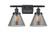 Cone - 2 Light - 18 inch - Matte Black - Bath Vanity Light (3442|916-2W-BK-G43-LED)