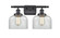 Bell - 2 Light - 18 inch - Matte Black - Bath Vanity Light (3442|916-2W-BK-G72)