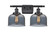 Bell - 2 Light - 18 inch - Matte Black - Bath Vanity Light (3442|916-2W-BK-G73-LED)