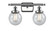 Beacon - 2 Light - 16 inch - Polished Chrome - Bath Vanity Light (3442|916-2W-PC-G204-6-LED)