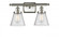 Cone - 2 Light - 16 inch - Brushed Satin Nickel - Bath Vanity Light (3442|916-2W-SN-G64)