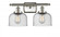 Bell - 2 Light - 18 inch - Brushed Satin Nickel - Bath Vanity Light (3442|916-2W-SN-G74-LED)