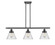 Cone - 3 Light - 36 inch - Matte Black - Stem Hung - Island Light (3442|916-3I-BK-G44)