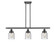 Bell - 3 Light - 36 inch - Matte Black - Stem Hung - Island Light (3442|916-3I-BK-G54-LED)