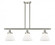 Cone - 3 Light - 36 inch - Brushed Satin Nickel - Stem Hung - Island Light (3442|916-3I-SN-G41)