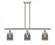 Bell - 3 Light - 36 inch - Brushed Satin Nickel - Stem Hung - Island Light (3442|916-3I-SN-G53-LED)