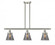 Cone - 3 Light - 36 inch - Brushed Satin Nickel - Stem Hung - Island Light (3442|916-3I-SN-G63)