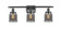 Bell - 3 Light - 26 inch - Matte Black - Bath Vanity Light (3442|916-3W-BK-G53)