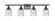 Bell - 4 Light - 36 inch - Oil Rubbed Bronze - Bath Vanity Light (3442|916-4W-OB-G54-LED)
