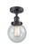 Beacon - 1 Light - 6 inch - Matte Black - Semi-Flush Mount (3442|916-1C-BK-G204-6)