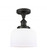 Bell - 1 Light - 8 inch - Oil Rubbed Bronze - Semi-Flush Mount (3442|916-1C-OB-G71-LED)