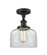 Bell - 1 Light - 8 inch - Oil Rubbed Bronze - Semi-Flush Mount (3442|916-1C-OB-G72-LED)