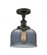 Bell - 1 Light - 8 inch - Oil Rubbed Bronze - Semi-Flush Mount (3442|916-1C-OB-G73)