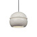 Small Sphere 1-Light LED Pendant (254|CER-6410-MAT-CROM-BKCD-LED1-700)