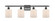 Cobbleskill - 4 Light - 35 inch - Matte Black - Bath Vanity Light (3442|516-4W-BK-G111)
