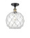 Farmhouse Rope - 1 Light - 10 inch - Black Antique Brass - Semi-Flush Mount (3442|516-1C-BAB-G122-10RW)