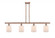Cobbleskill - 4 Light - 48 inch - Antique Copper - Stem hung - Island Light (3442|516-4I-AC-G111-LED)