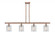 Cobbleskill - 4 Light - 48 inch - Antique Copper - Stem hung - Island Light (3442|516-4I-AC-G112-LED)