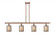 Cobbleskill - 4 Light - 48 inch - Antique Copper - Stem hung - Island Light (3442|516-4I-AC-G116)