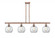 Athens - 4 Light - 48 inch - Antique Copper - Stem hung - Island Light (3442|516-4I-AC-G122)