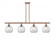 Athens - 4 Light - 48 inch - Antique Copper - Stem hung - Island Light (3442|516-4I-AC-G122-LED)
