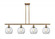 Athens - 4 Light - 48 inch - Brushed Brass - Cord hung - Island Light (3442|516-4I-BB-G122-LED)