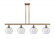 Athens - 4 Light - 48 inch - Brushed Brass - Cord hung - Island Light (3442|516-4I-BB-G124)