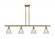 Conesus - 4 Light - 48 inch - Brushed Brass - Stem hung - Island Light (3442|516-4I-BB-G275-LED)