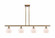 Fenton - 4 Light - 48 inch - Brushed Brass - Stem hung - Island Light (3442|516-4I-BB-G91-LED)
