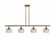 Fenton - 4 Light - 48 inch - Brushed Brass - Stem hung - Island Light (3442|516-4I-BB-G92)