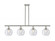 Athens - 4 Light - 48 inch - Polished Nickel - Stem hung - Island Light (3442|516-4I-PN-G124)