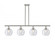 Athens - 4 Light - 48 inch - Polished Nickel - Stem hung - Island Light (3442|516-4I-PN-G124-LED)