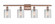 Cobbleskill - 4 Light - 35 inch - Antique Copper - Bath Vanity Light (3442|516-4W-AC-G112-LED)